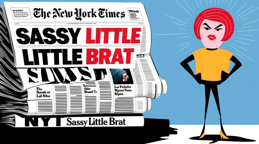 The Use of “Sassy Little Brat” in NYT Articles