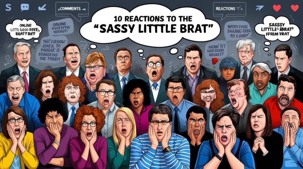 Public Reactions: How Readers Respond to “Sassy Little Brat”