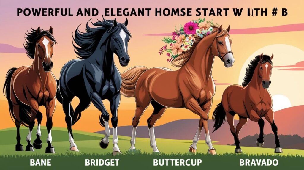 Powerful and Elegant Horse Names that starts with B