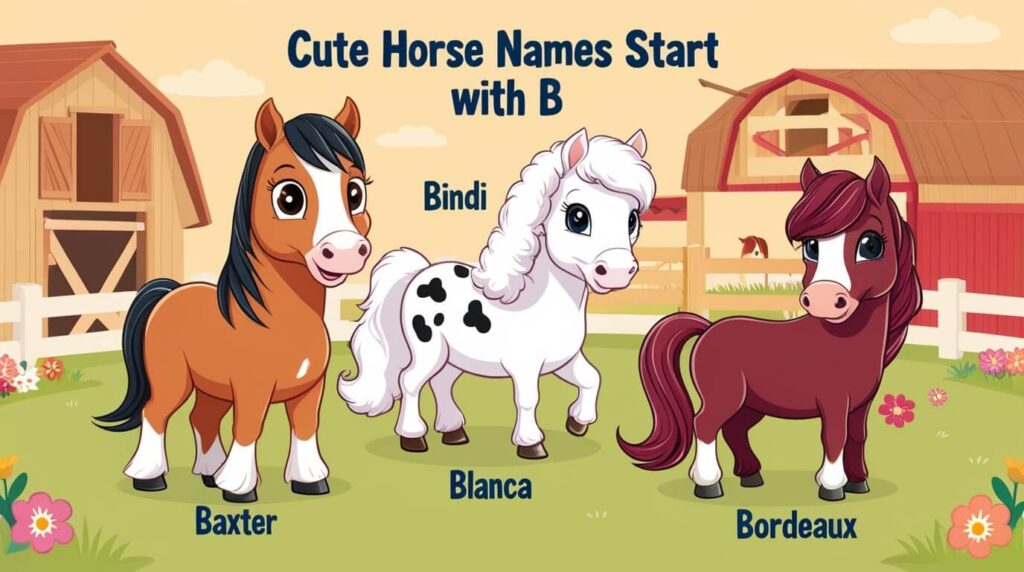 Cute Horse Names Beginning with B