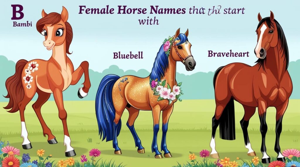 Female Horse Names That Start with the letter B