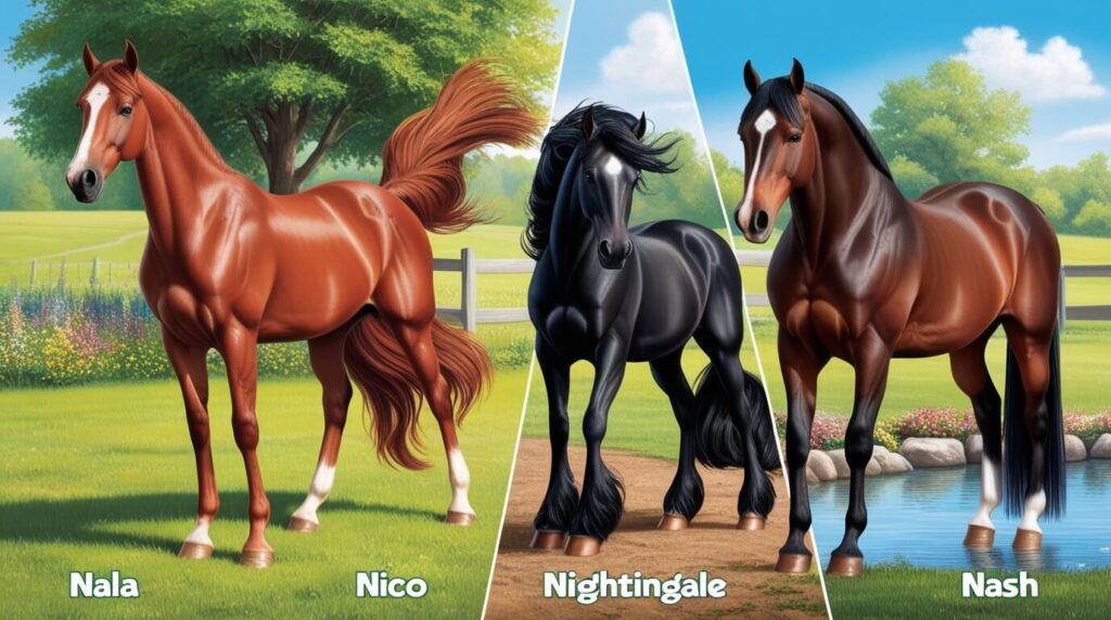 Male Horse Names Beginning with N